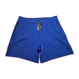 Polo Ralph Lauren Expedition Terry Shorts Men’s Size Large Blue Drawstring (45)